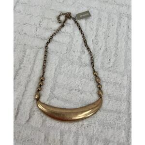 Chico's Jewelry "Ianna” Antique Rose Gold Tone Collar Necklace NWT. Boho